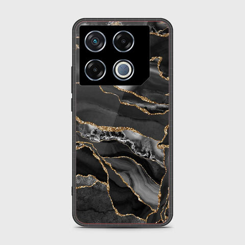 Infinix GT 20 Pro Cover- Black Marble Series - HQ Premium Shine Durable Shatterproof Case