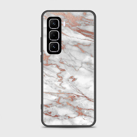 Infinix Hot 50 Pro Plus Cover- White Marble Series 2 - HQ Premium Shine Durable Shatterproof Case