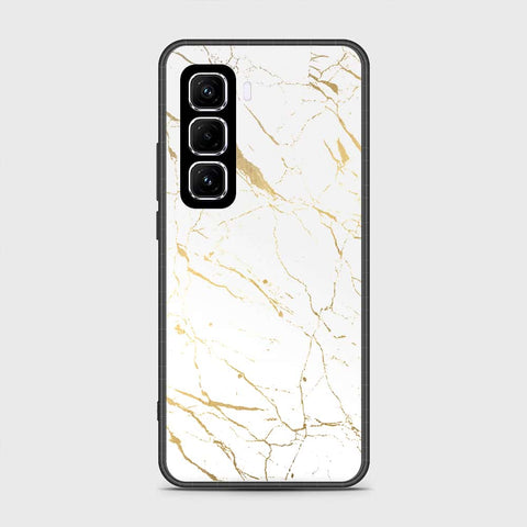 Infinix Hot 50 Pro Plus Cover- White Marble Series 2 - HQ Premium Shine Durable Shatterproof Case