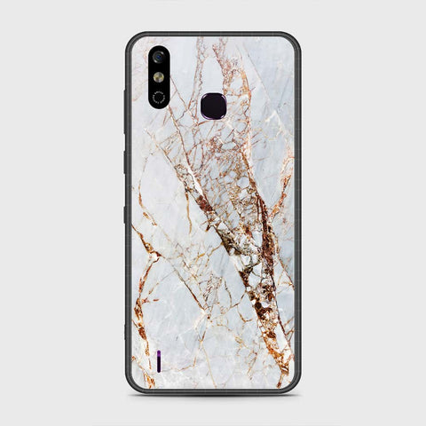 Infinix Smart 4 Cover - White Marble Series - HQ Premium Shine Durable Shatterproof Case