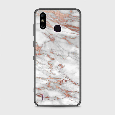 Infinix Smart 4 Cover - White Marble Series 2 - HQ Premium Shine Durable Shatterproof Case