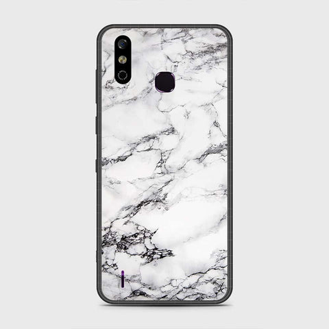 Infinix Smart 4 Cover - White Marble Series - HQ Premium Shine Durable Shatterproof Case