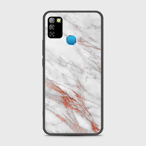 Infinix Smart 5 Cover - White Marble Series - HQ Premium Shine Durable Shatterproof Case