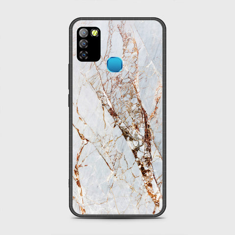 Infinix Smart 5 Cover - White Marble Series - HQ Premium Shine Durable Shatterproof Case