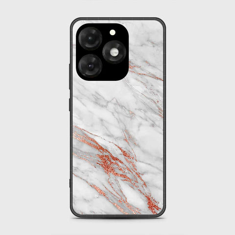 itel A70 Cover- White Marble Series - HQ Premium Shine Durable Shatterproof Case