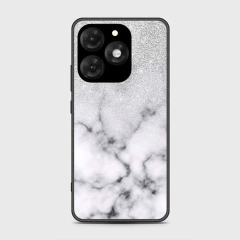 itel A70 Cover- White Marble Series - HQ Premium Shine Durable Shatterproof Case