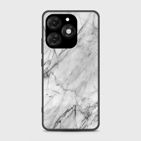 itel A70 Cover- White Marble Series - HQ Premium Shine Durable Shatterproof Case