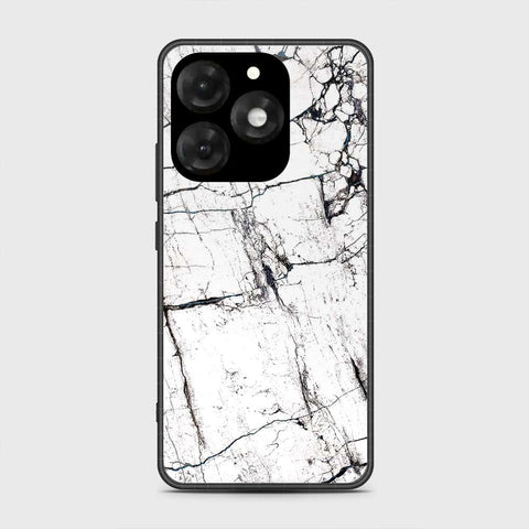 itel A70 Cover- White Marble Series 2 - HQ Premium Shine Durable Shatterproof Case