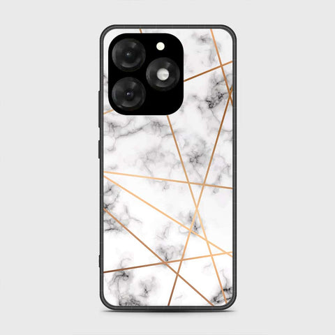 itel A70 Cover- White Marble Series 2 - HQ Premium Shine Durable Shatterproof Case