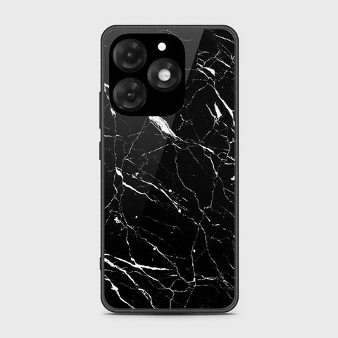 itel A70 Cover- Black Marble Series - HQ Premium Shine Durable Shatterproof Case