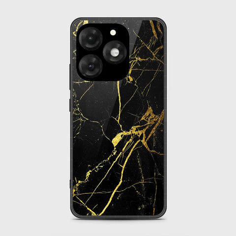 itel A70 Cover- Black Marble Series - HQ Premium Shine Durable Shatterproof Case