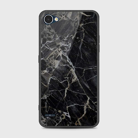 LG Q6 Cover - Black Marble Series - HQ Premium Shine Durable Shatterproof Case