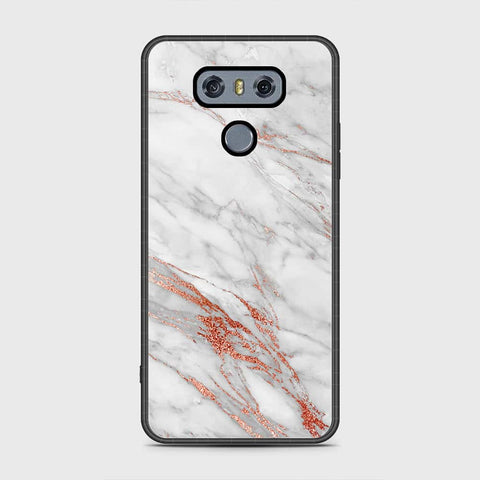 LG G6 Cover - White Marble Series - HQ Premium Shine Durable Shatterproof Case