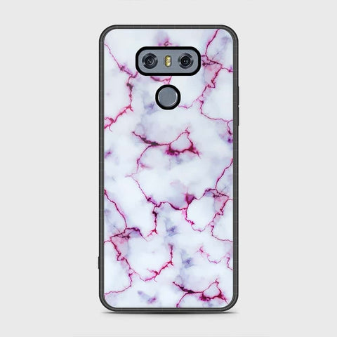 LG G6 Cover - White Marble Series - HQ Premium Shine Durable Shatterproof Case