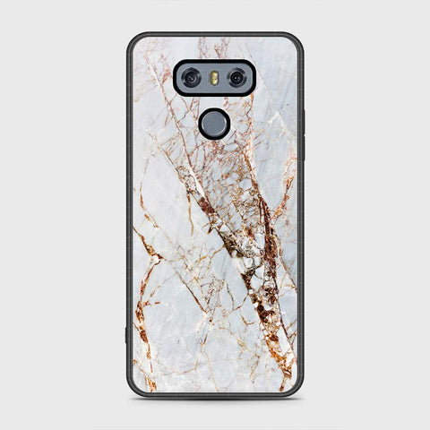 LG G6 Cover - White Marble Series - HQ Premium Shine Durable Shatterproof Case