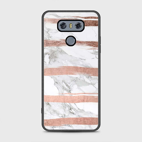 LG G6 Cover - White Marble Series - HQ Premium Shine Durable Shatterproof Case