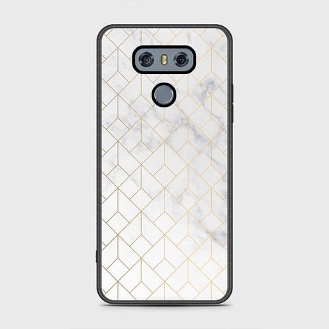 LG G6 Cover - White Marble Series 2 - HQ Premium Shine Durable Shatterproof Case