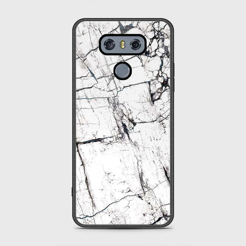 LG G6 Cover - White Marble Series 2 - HQ Premium Shine Durable Shatterproof Case