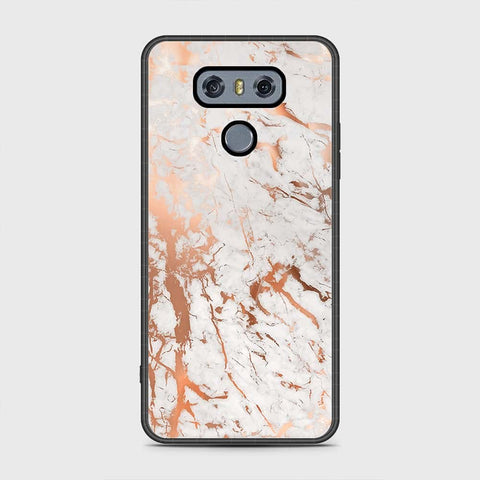 LG G6 Cover - White Marble Series 2 - HQ Premium Shine Durable Shatterproof Case