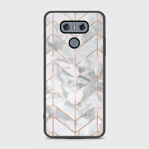 LG G6 Cover - White Marble Series 2 - HQ Premium Shine Durable Shatterproof Case