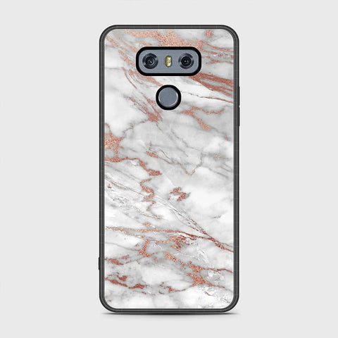 LG G6 Cover - White Marble Series 2 - HQ Premium Shine Durable Shatterproof Case