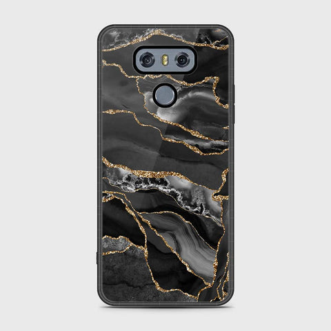 LG G6 Cover - Black Marble Series - HQ Premium Shine Durable Shatterproof Case