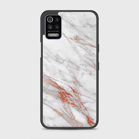 LG K52 Cover- White Marble Series - HQ Premium Shine Durable Shatterproof Case