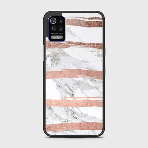 LG K52 Cover- White Marble Series - HQ Premium Shine Durable Shatterproof Case