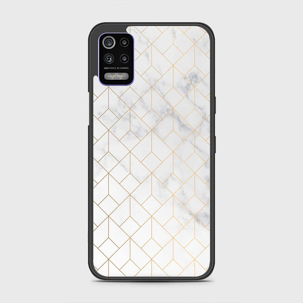 LG K52 Cover- White Marble Series 2 - HQ Premium Shine Durable Shatterproof Case