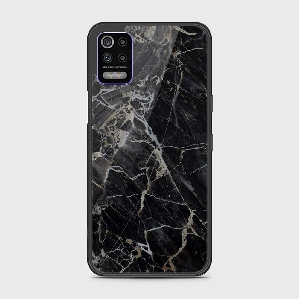 LG K52 Cover- Black Marble Series - HQ Premium Shine Durable Shatterproof Case