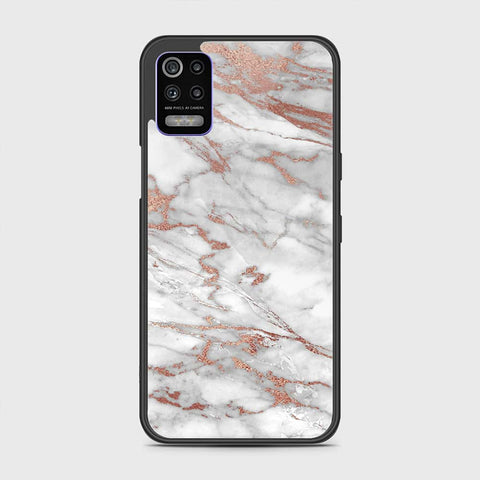 LG K52 Cover- White Marble Series 2 - HQ Premium Shine Durable Shatterproof Case