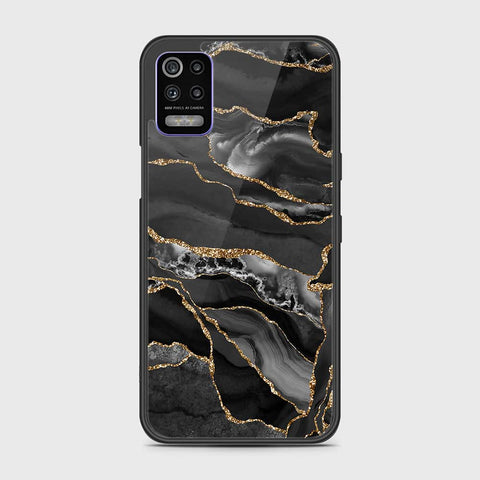 LG K52 Cover- Black Marble Series - HQ Premium Shine Durable Shatterproof Case