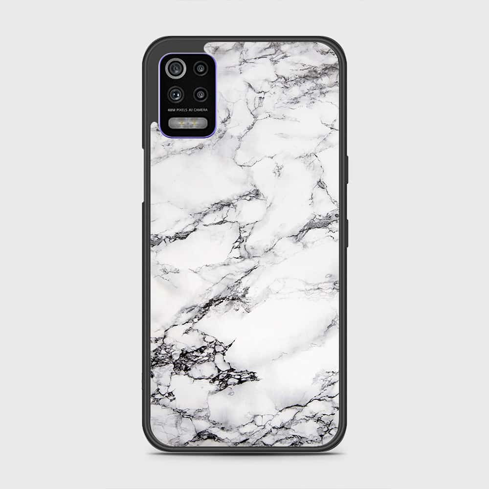 LG K52 Cover- White Marble Series - HQ Premium Shine Durable Shatterproof Case