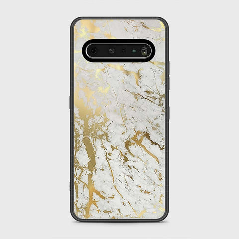 LG V60 Cover- White Marble Series - HQ Premium Shine Durable Shatterproof Case