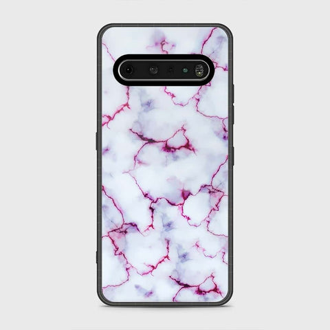 LG V60 ThinQ 5G Cover- White Marble Series - HQ Premium Shine Durable Shatterproof Case