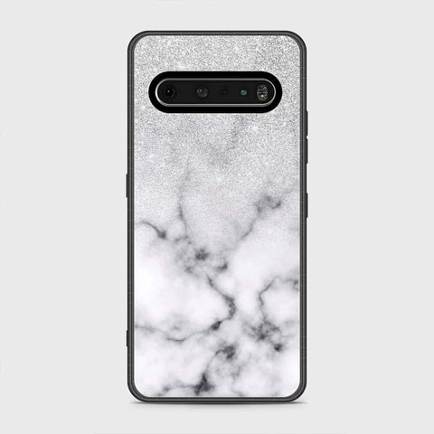 LG V60 ThinQ 5G Cover- White Marble Series - HQ Premium Shine Durable Shatterproof Case