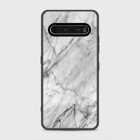 LG V60 ThinQ 5G Cover- White Marble Series - HQ Premium Shine Durable Shatterproof Case