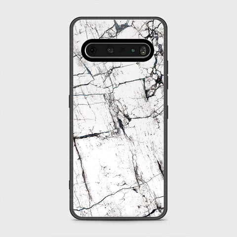 LG V60 ThinQ 5G Cover- White Marble Series 2 - HQ Premium Shine Durable Shatterproof Case