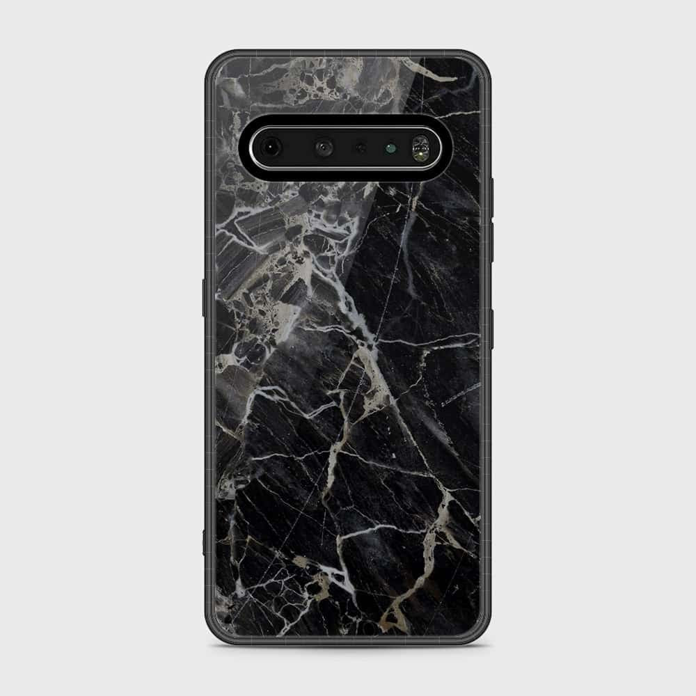 LG V60 Cover- Black Marble Series - HQ Premium Shine Durable Shatterproof Case