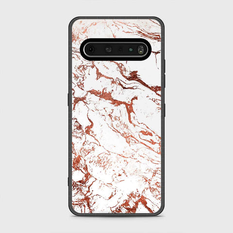 LG V60 ThinQ 5G Cover- White Marble Series 2 - HQ Premium Shine Durable Shatterproof Case