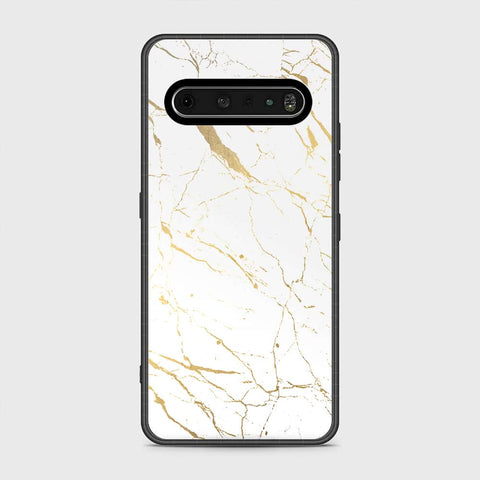 LG V60 ThinQ 5G Cover- White Marble Series 2 - HQ Premium Shine Durable Shatterproof Case