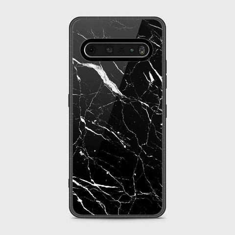 LG V60 ThinQ 5G Cover- Black Marble Series - HQ Premium Shine Durable Shatterproof Case