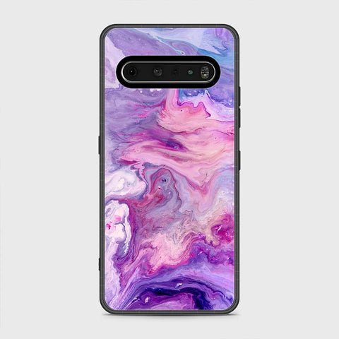 LG V60 ThinQ 5G Cover- Colorful Marble Series - HQ Premium Shine Durable Shatterproof Case