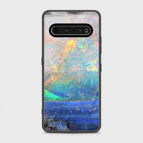 LG V60 ThinQ 5G Cover- Colorful Marble Series - HQ Premium Shine Durable Shatterproof Case