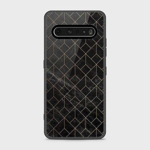 LG V60 ThinQ 5G Cover- Black Marble Series - HQ Premium Shine Durable Shatterproof Case