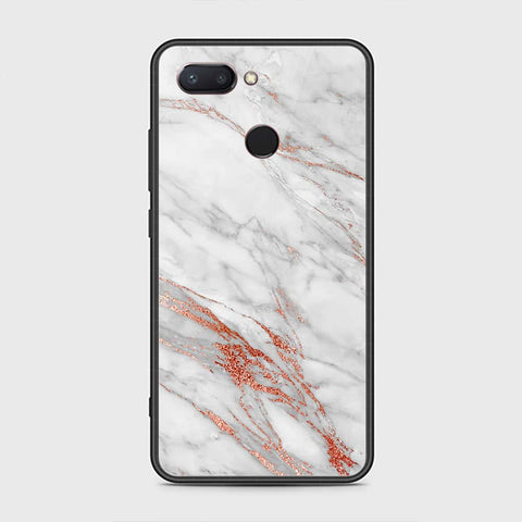 Xiaomi Mi 8 Lite Cover - White Marble Series - HQ Premium Shine Durable Shatterproof Case