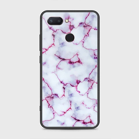 Xiaomi Mi 8 Lite Cover - White Marble Series - HQ Premium Shine Durable Shatterproof Case