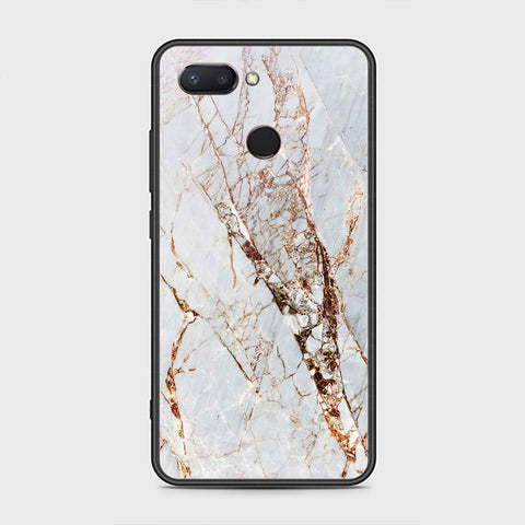 Xiaomi Mi 8 Lite Cover - White Marble Series - HQ Premium Shine Durable Shatterproof Case