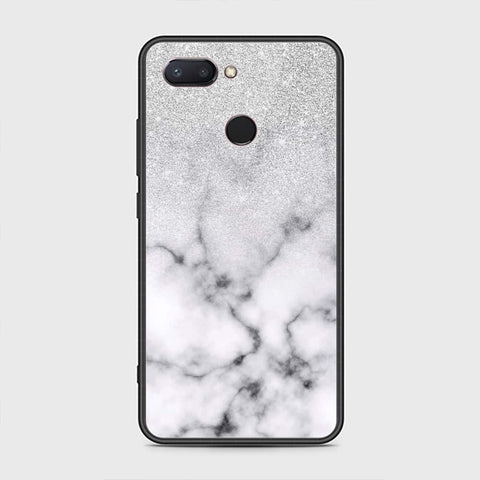 Xiaomi Mi 8 Lite Cover - White Marble Series - HQ Premium Shine Durable Shatterproof Case