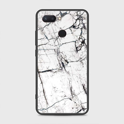 Xiaomi Mi 8 Lite Cover - White Marble Series 2 - HQ Premium Shine Durable Shatterproof Case